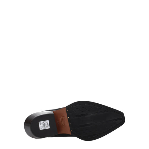 Chloé Black Leather Studded Ankle Boots with Stones – Women’s